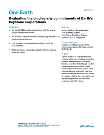 Publication cover page with title, highlights and authors